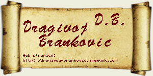 Dragivoj Branković vizit kartica